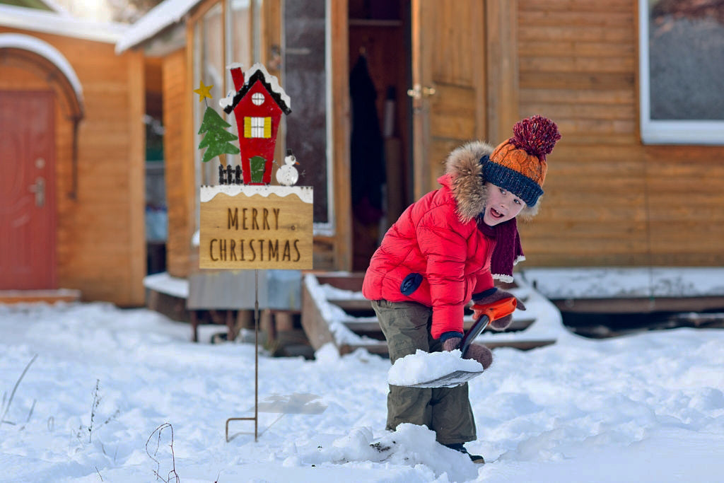 Under the Snow Christmas Sign and Stake