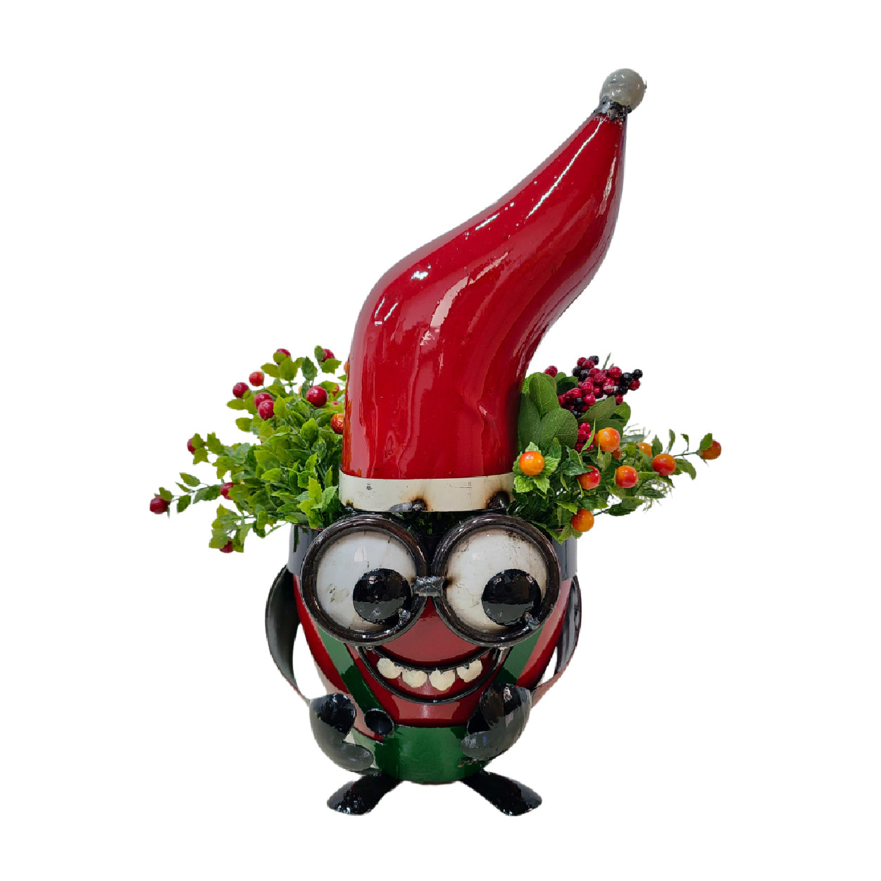 gnome planter pot Christmas Gnome Crazy Pot