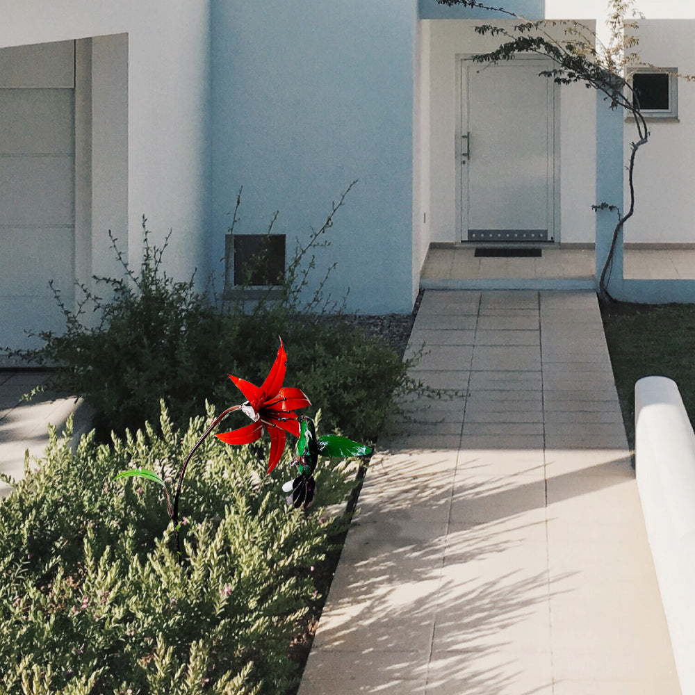 Hummingbird Garden Stake