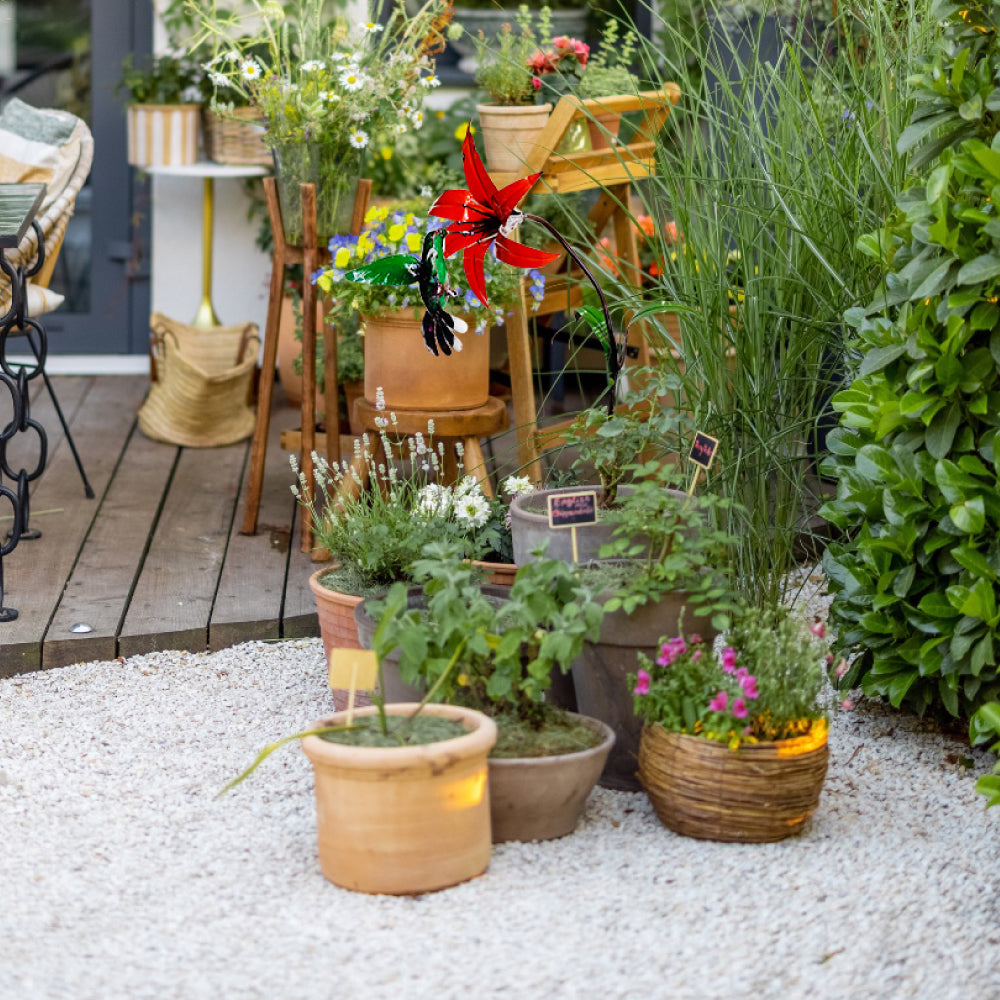 Hummingbird Garden Stake