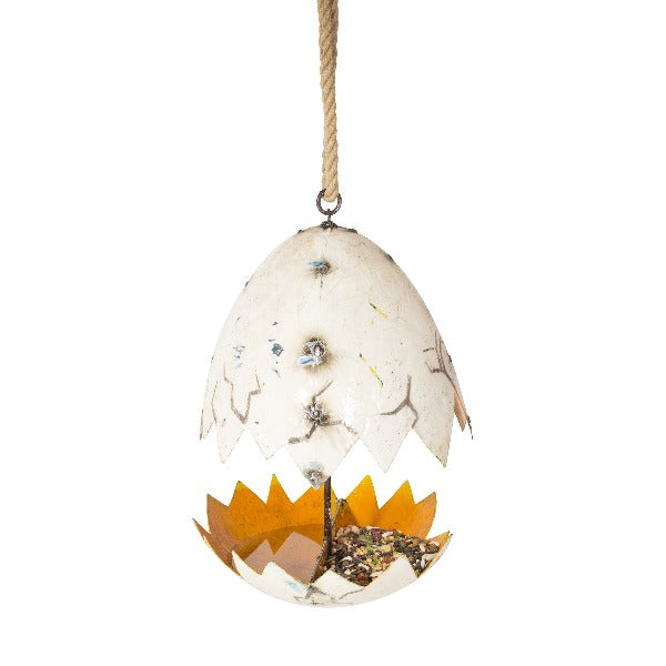 The Broken Egg Birdfeeder