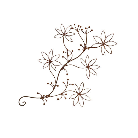 Blossom Wall Art - Rust Finish