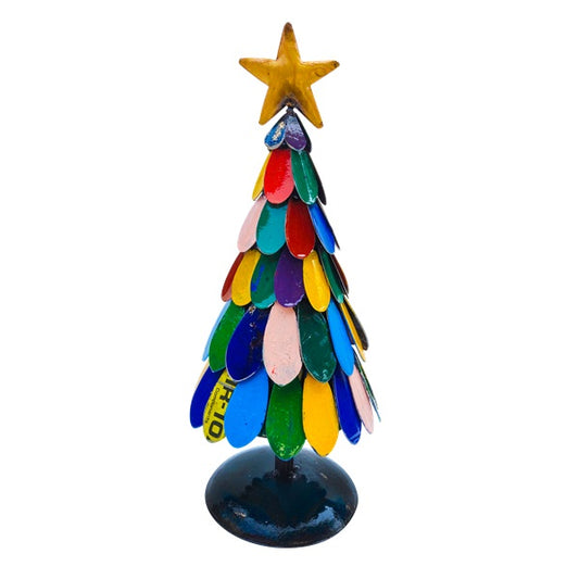 Recycled Iron Christmas Tree (Multi Color)