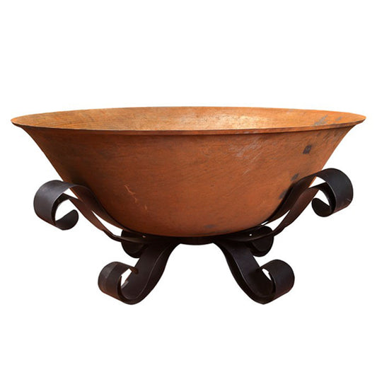 120cm Cast Iron Bowl with French Scroll Stand