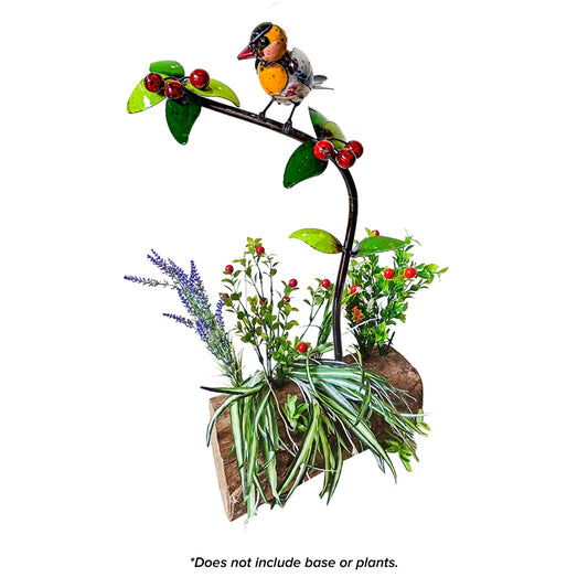 Golden Finch Garden Stake