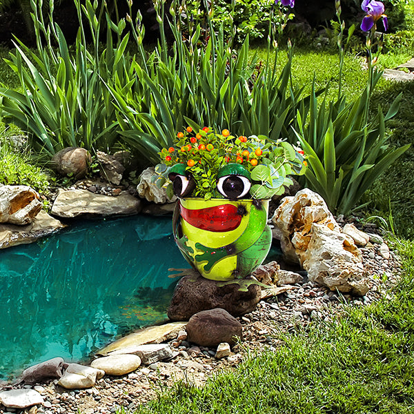 Frog Table Top Planter
