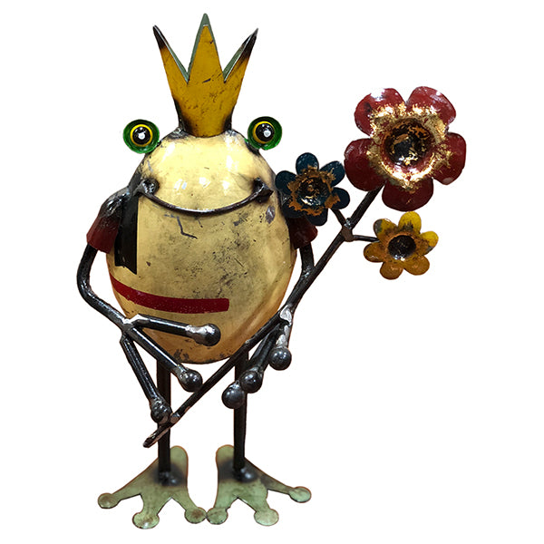 Frog King with Flowers